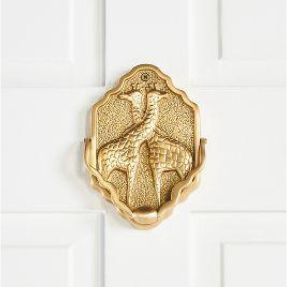 Anthropologie Gia Gold Giraffe Door Knocker New